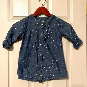 Carter’s Denim Polka Dot Tunic